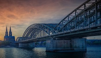 A Bridge Over Water With A Bridge Over It
